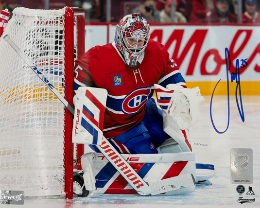 Samuel Montembeault Autographed Montreal Canadiens Home 8x10 Horizontal Photo