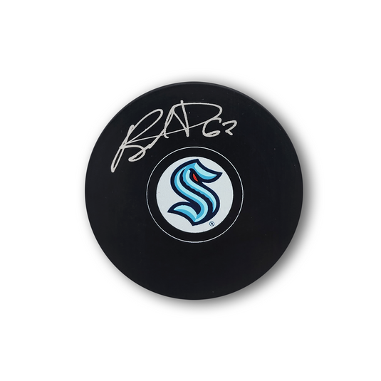 Brandon Montour Autographed Seattle Kraken Hockey Puck