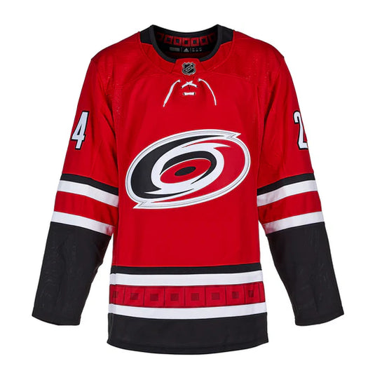 Seth Jarvis Autographed Carolina Hurricanes Red adidas Jersey