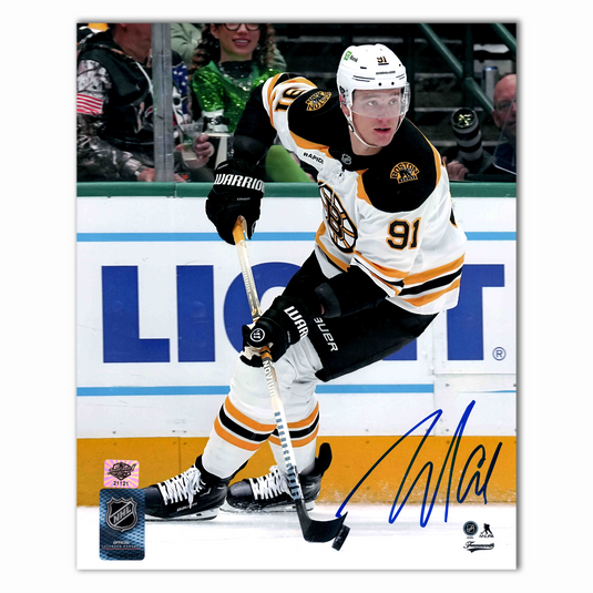 Nikita Zadorov Autographed Boston Bruins Away 8x10 Photo
