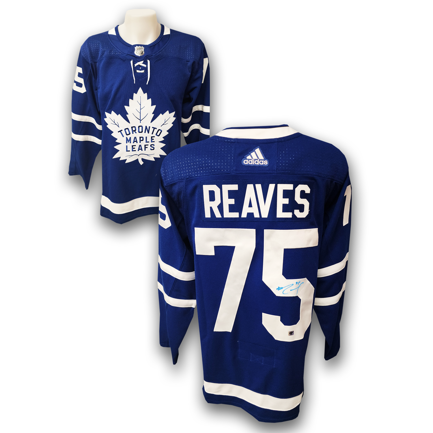 Ryan Reaves Autographed Toronto Maple Leafs Adidas Jersey – Player X