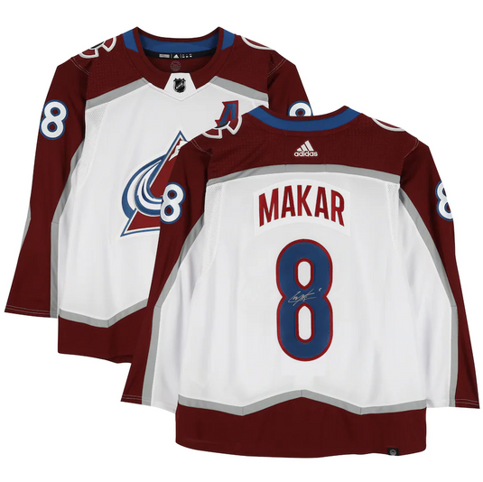 Cale Makar Colorado Avalanche Autographed White Adidas Authentic Jersey