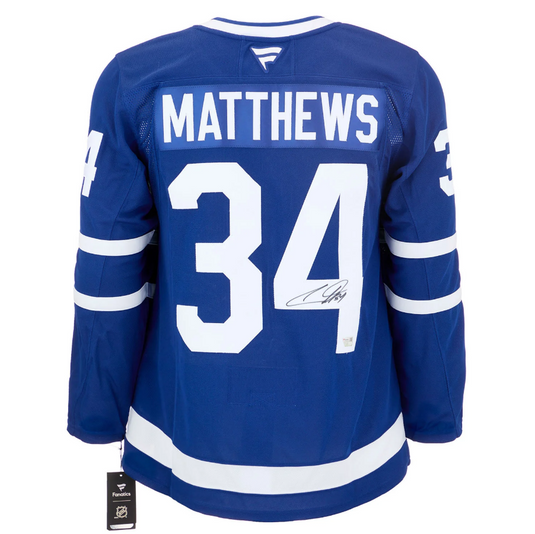 Auston Matthews Autographed Toronto Maple Leafs Fanatics Premium Jersey