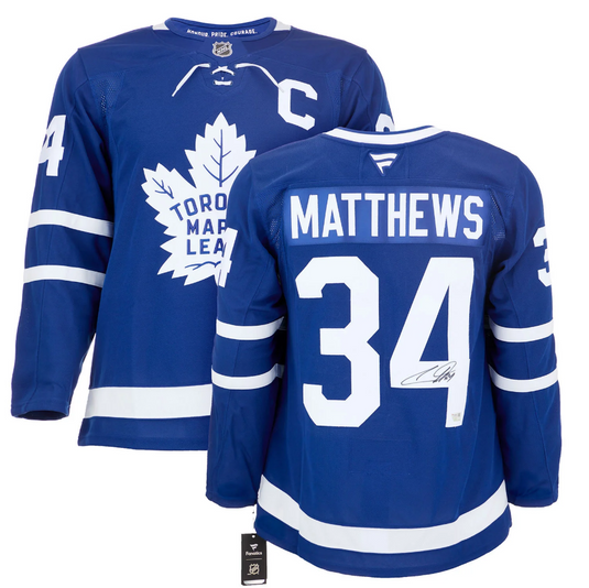 Auston Matthews Autographed Toronto Maple Leafs Fanatics Premium Jersey
