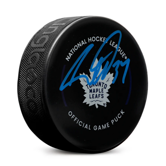 Auston Matthews Autographed Toronto Maple Leafs Official Game Puck