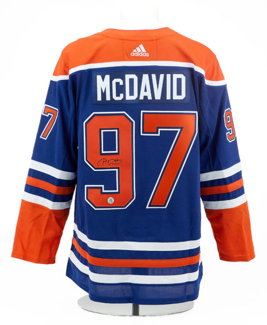 Connor McDavid Edmonton Oilers Signed Stanley Cup Adidas Jersey