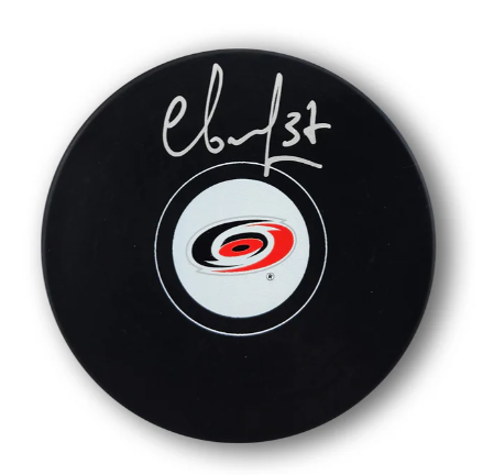 Andrei Svechnikov Carolina Hurricanes Autographed Hockey Puck
