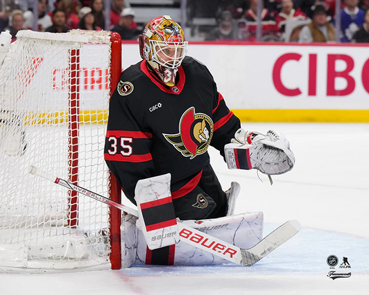 Pre-Order - Linus Ullmark Autographed Ottawa Senators Home 8x10 Horizontal Photo