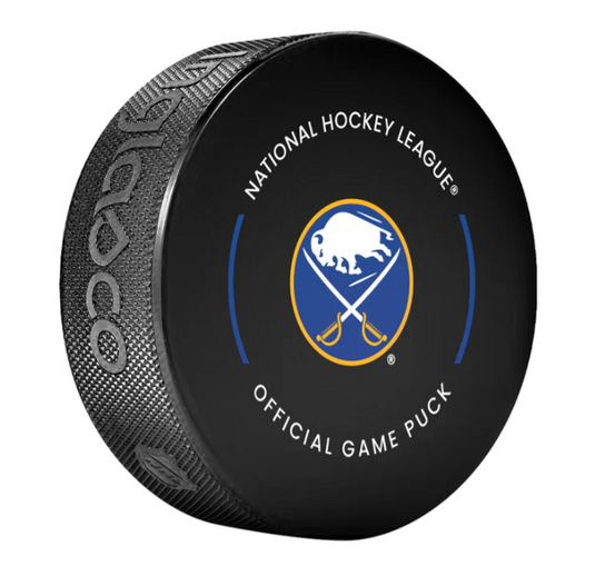 Pre-Order - Linus Ullmark Autographed Buffalo Sabres Official Hockey Puck
