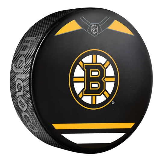 Pre-Order - Morgan Geekie Autographed Boston Bruins Jersey Collector Hockey Puck