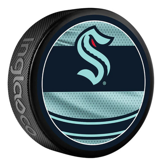 Pre-Order - Morgan Geekie Autographed Seattle Kraken Reverse Retro Hockey Puck