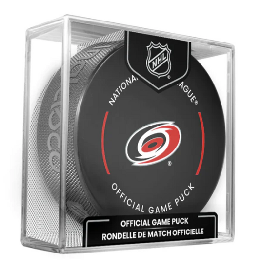 Pre-Order - Morgan Geekie Autographed Carolina Hurricanes Official Hockey Puck