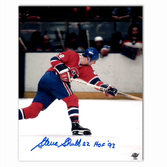 Steve Shutt Autographed Montreal Canadiens Slap Shot 8x10 Photo