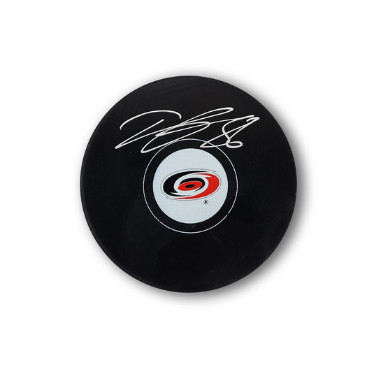 Teuvo Teravainen Autographed Carolina Hurricanes Hockey Puck