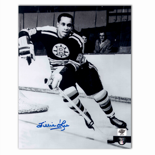 Willie O'Ree Autographed Boston Bruins 8x10 Photo