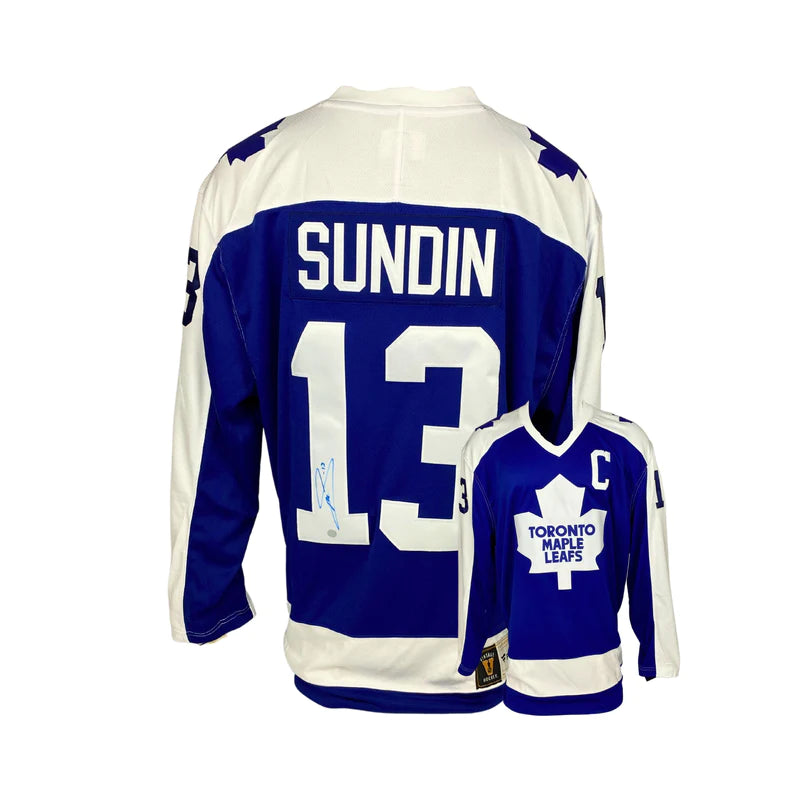 Mats Sundin Signed Leafs Fanatics Vintage Jersey