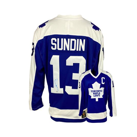 Mats Sundin Signed Leafs Fanatics Vintage Jersey