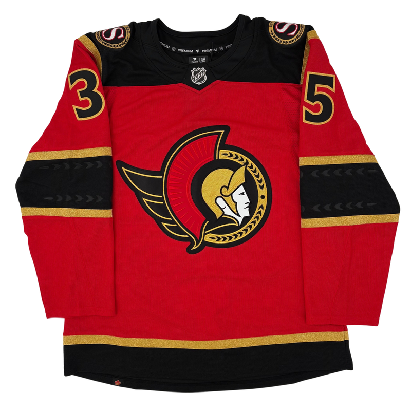 Load image into Gallery viewer, Linus Ullmark Autographed Ottawa Senators Alternate Fanatics Premium Jersey
