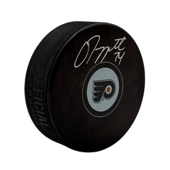 Owen Tippett Autographed Philadelphia Flyers Hockey Puck