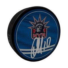 Artemi Panarin New York Rangers Reverse Retro Autographed Hockey Puck