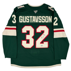 Filip Gustavsson Autographed Minnesota Wild Home Fanatics Premium Jersey