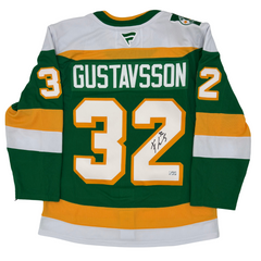 Filip Gustavsson Autographed Minnesota Wild Alternate Fanatics Premium Jersey