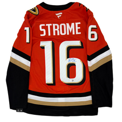 Ryan Strome Autographed Anaheim Ducks Home Fanatics Premium Jersey