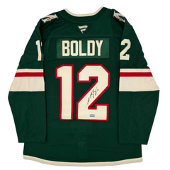 Matt Boldy Autographed Minnesota Wild Home Fanatics Premium Jersey