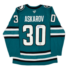 Yaroslav Askarov Autographed San Jose Sharks Home Fanatics Premium Jersey