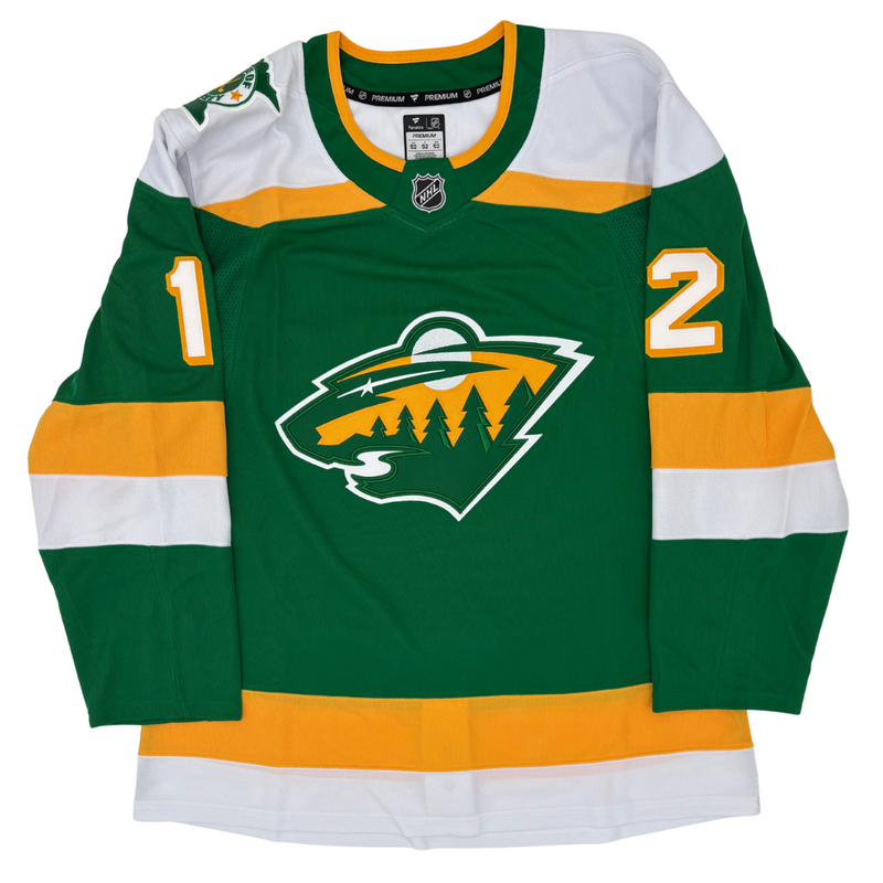 Load image into Gallery viewer, Matt Boldy Autographed Minnesota Wild Alternate Fanatics Premium Jersey
