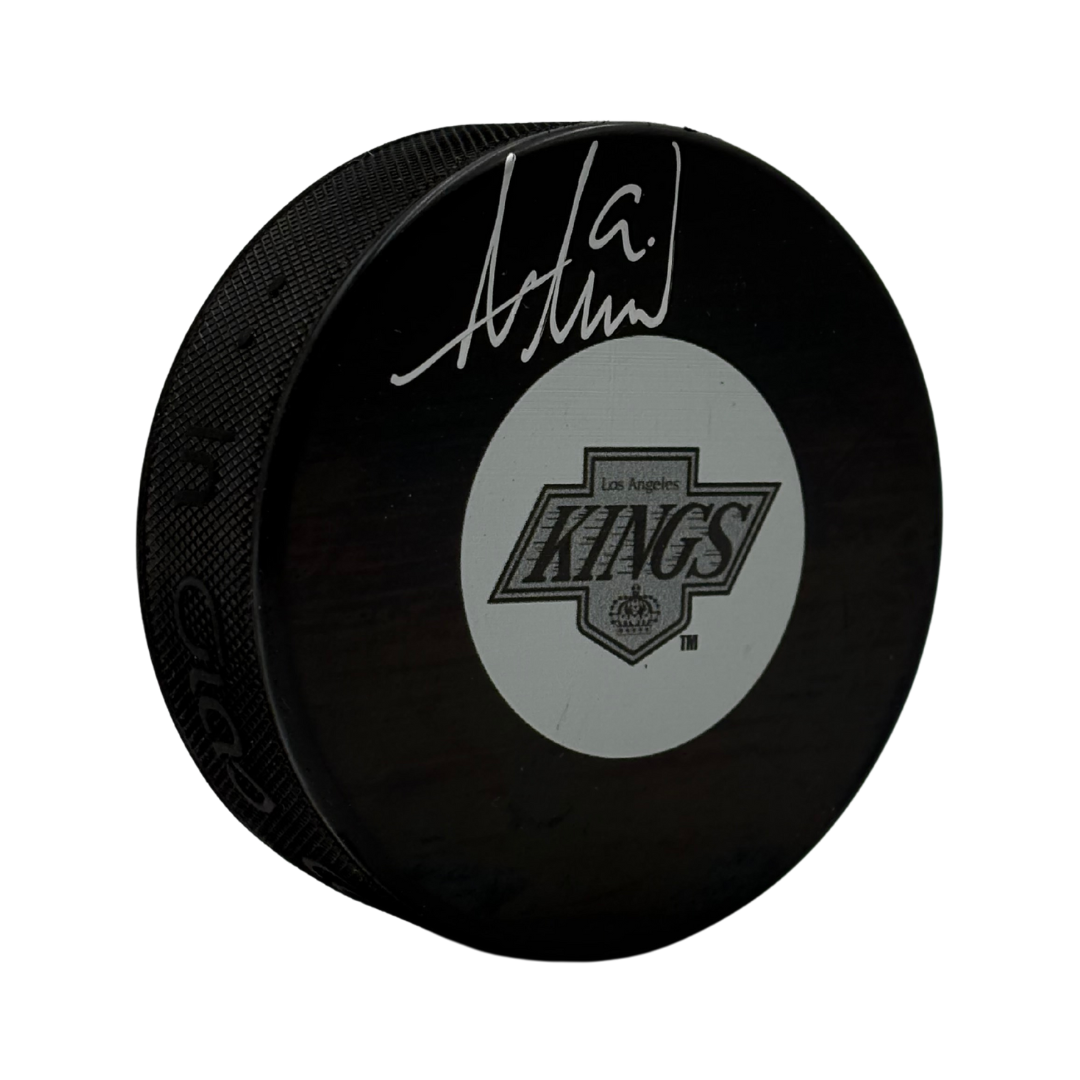Adrian Kempe Autographed Los Angeles Kings Hockey Puck