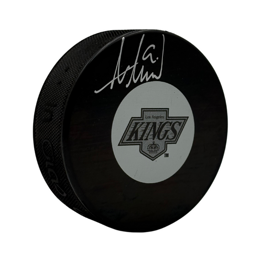 Adrian Kempe Autographed Los Angeles Kings Hockey Puck