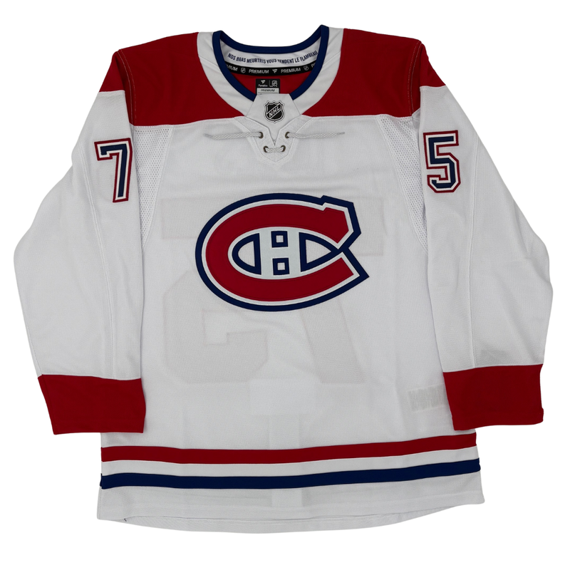 Load image into Gallery viewer, Jakub Dobes Autographed Montreal Canadiens Fanatics Premium Away Jersey
