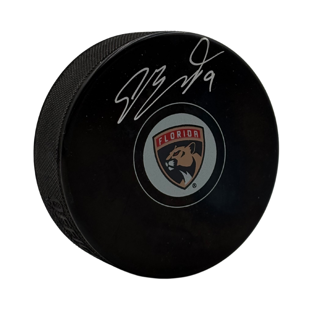 Sam Bennett Autographed Florida Panthers Hockey Puck
