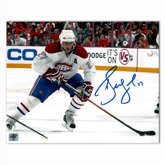 Alex Kovalev Autographed Montreal Canadiens Action 8x10 Horizontal Photo