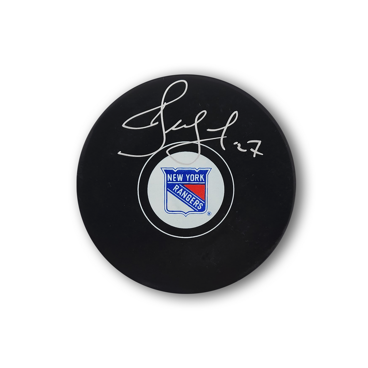 Alex Kovalev Autographed New York Rangers Hockey Puck