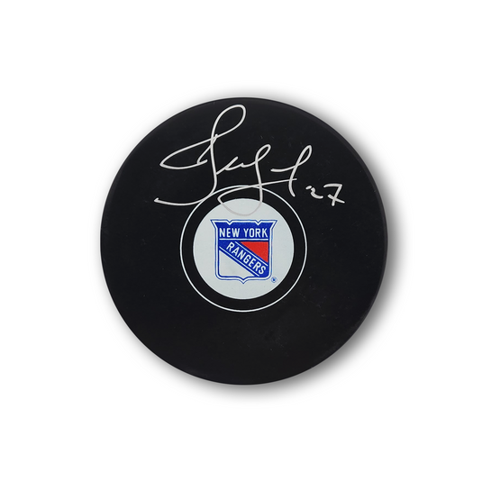 Alex Kovalev Autographed New York Rangers Hockey Puck