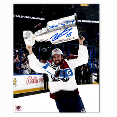 Alex Newhook Autographed Colorado Avalanche 2022 Stanley Cup 8x10 Photo