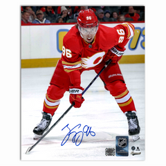 Andrei Kuzmenko Autographed Calgary Flames Home 8x10 Photo