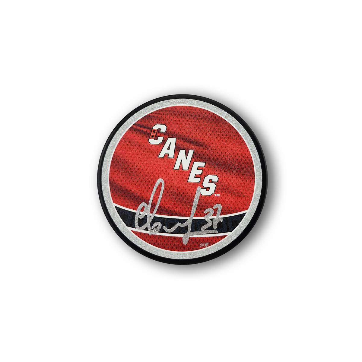 Andrei Svechnikov Autographed Carolina Hurricanes Reverse Retro Hockey Puck