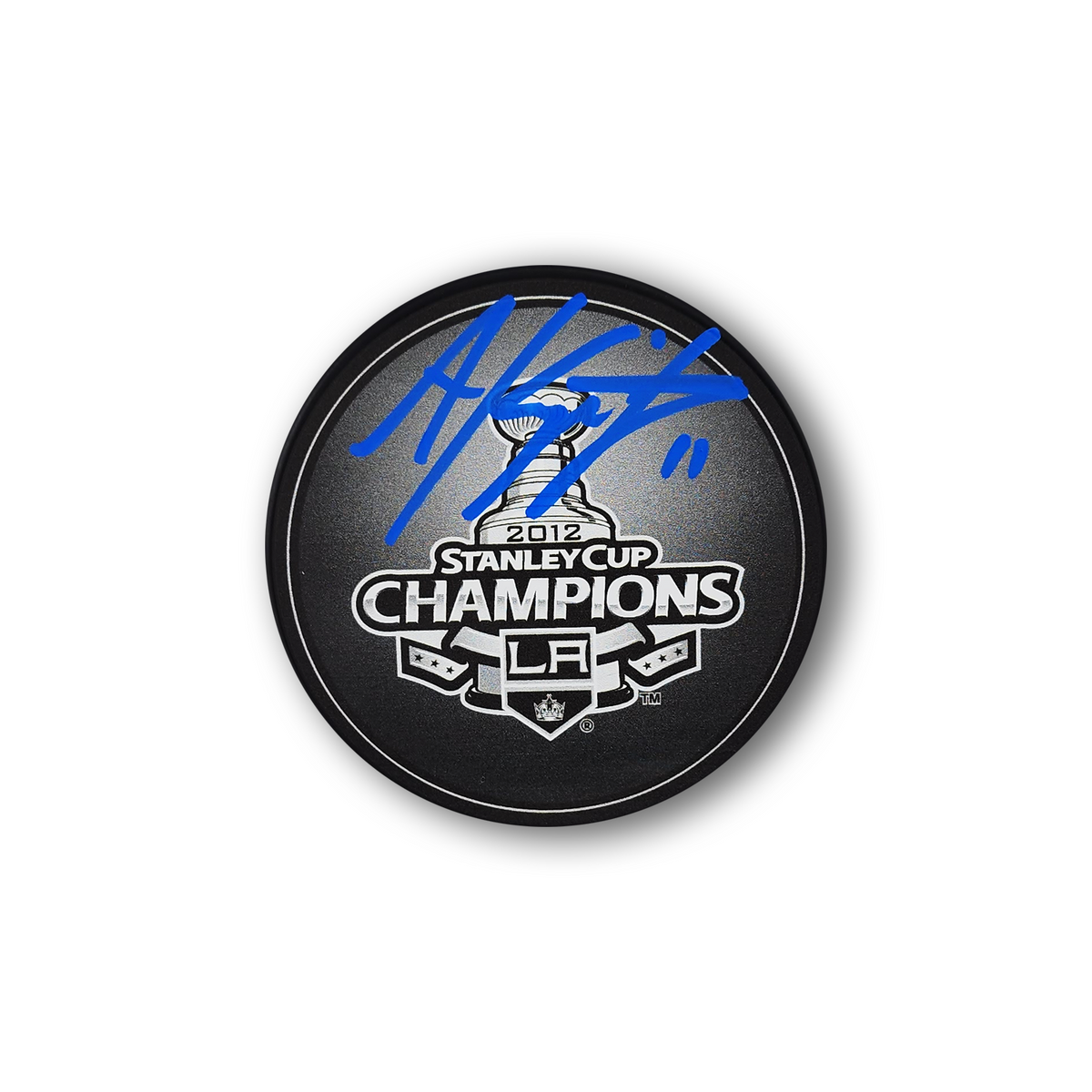 Anze Kopitar Autographed Los Angeles Kings 2012 Stanley Cup Hockey Puck