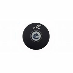 Arshdeep Bains Autographed Vancouver Canucks Hockey Puck