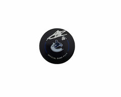 Arshdeep Bains Autographed Vancouver Canucks Official Hockey Puck