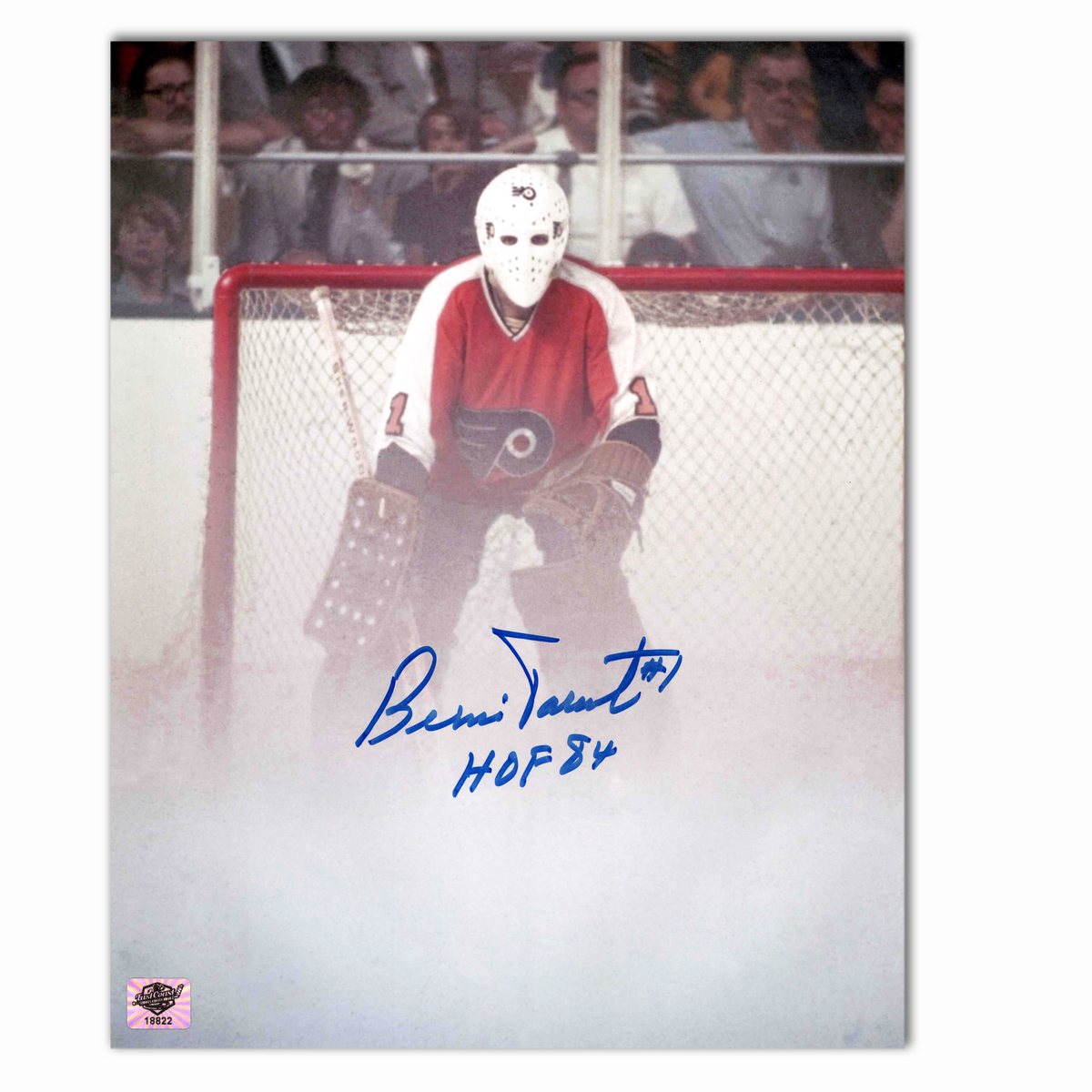 Bernie Parent Autographed Philadelphia Flyers 8x10 Photo (White)