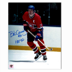 Bob Gainey Autographed Montreal Canadiens Home 8x10 Photo (Ice)