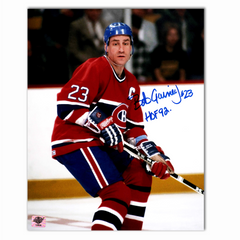 Bob Gainey Autographed Montreal Canadiens Home 8x10 Photo (Close Up)