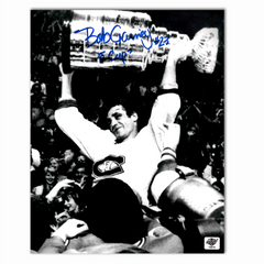 Bob Gainey Autographed Montreal Canadiens Stanley Cup 8x10 Photo (B/W)