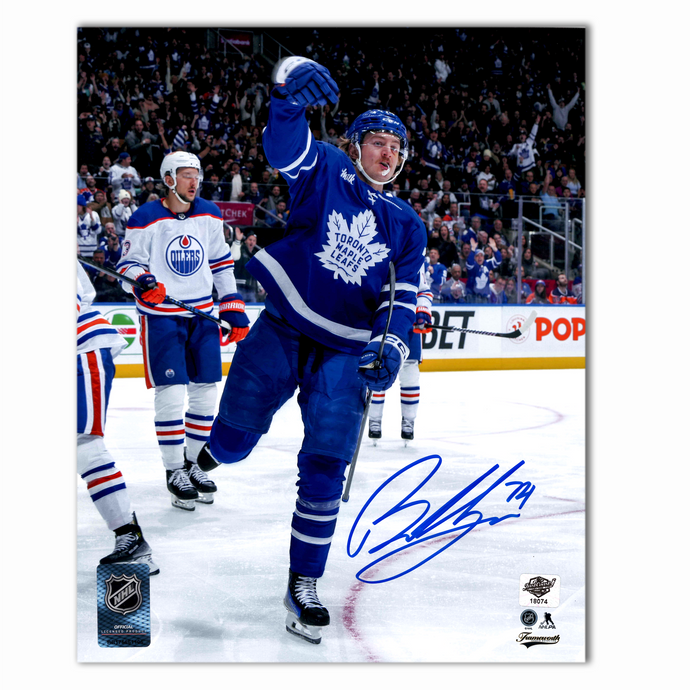Bobby McMann Autographed Toronto Maple Leaf's Home 8x10 Photo