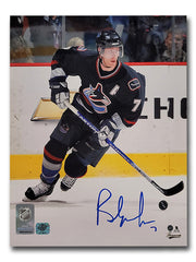 Brendan Morrison Vancouver Canucks Autographed 8x10 Photo (Navy Orca)