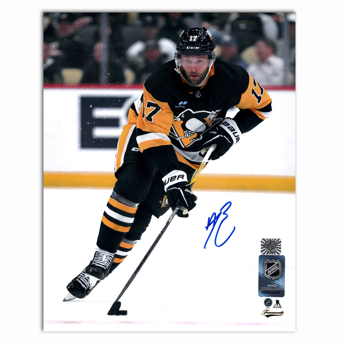 Bryan Rust Autographed Pittsburgh Penguins Home 8x10 Photo